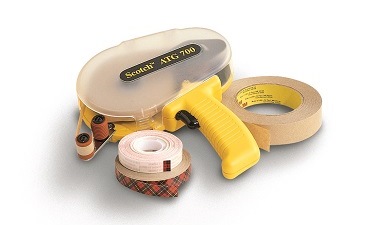 Adhesive Tape Dispenser For Single Or Double Sided Tapes