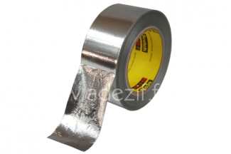 3M High Temperature Aluminum Foil Glass Cloth Tape 363, Silver, 1 in x,36 yd, 7.3 Mil - 7000001165