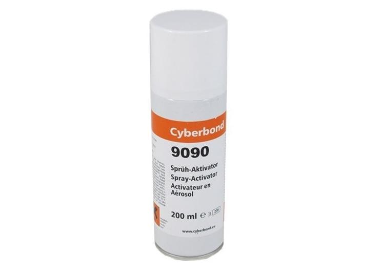 Activateur de colle cyanoacrylate Cyberbond CB9090 en aérosol de 200 ml pour accélérer la polymérisation