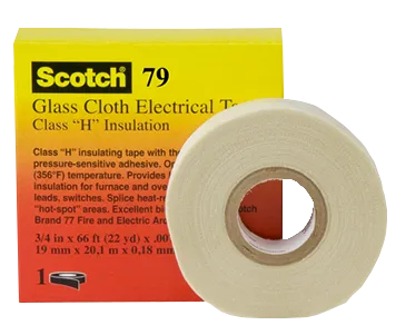 3M 79 ruban scotch adhésif tissu de verre Classe F application isolation électrique